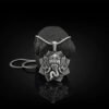 Buddha Stones Pure Tin Ganesh Ganpati Elephant Protection Amulet Necklace Pendant
