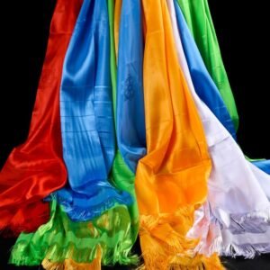 Tibetan Blessing Auspicious 5 Colors Khata Decoration