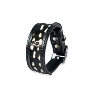 Jungle Fleck Pony Hair Dog Collar